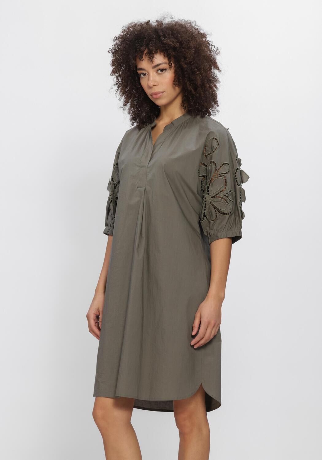 Khaki LUISA CERANO Jurken 738667/4202-00 - large