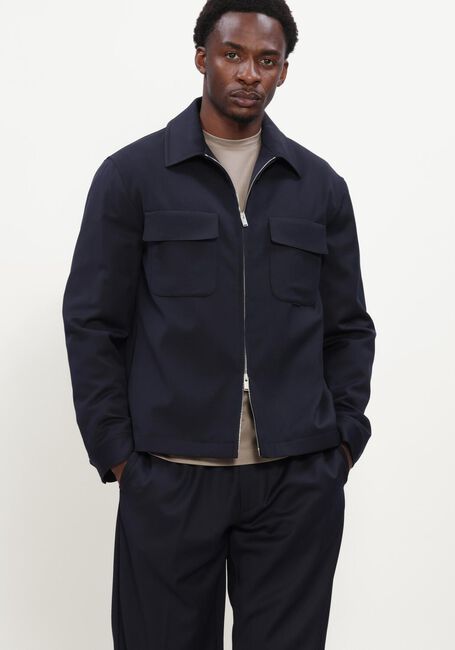 Donkerblauwe LARDINI Overshirt GIUBBINO UOMO EASY WEAR - large