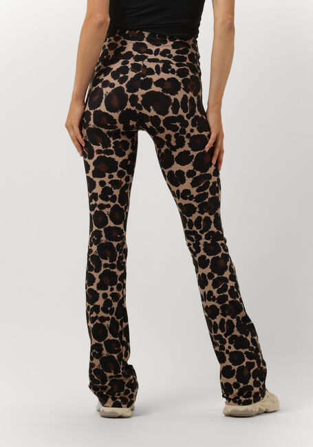 Bruine DEBLON SPORTS Flared broek CELINE FLARED LEGGINGS - large