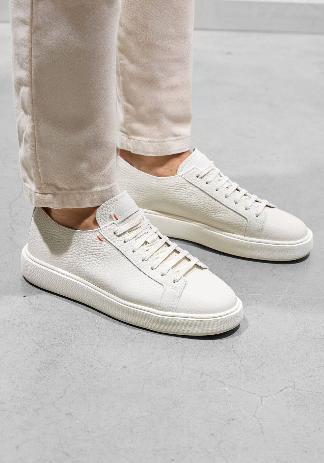 Witte SANTONI Sneakers BIKING - medium