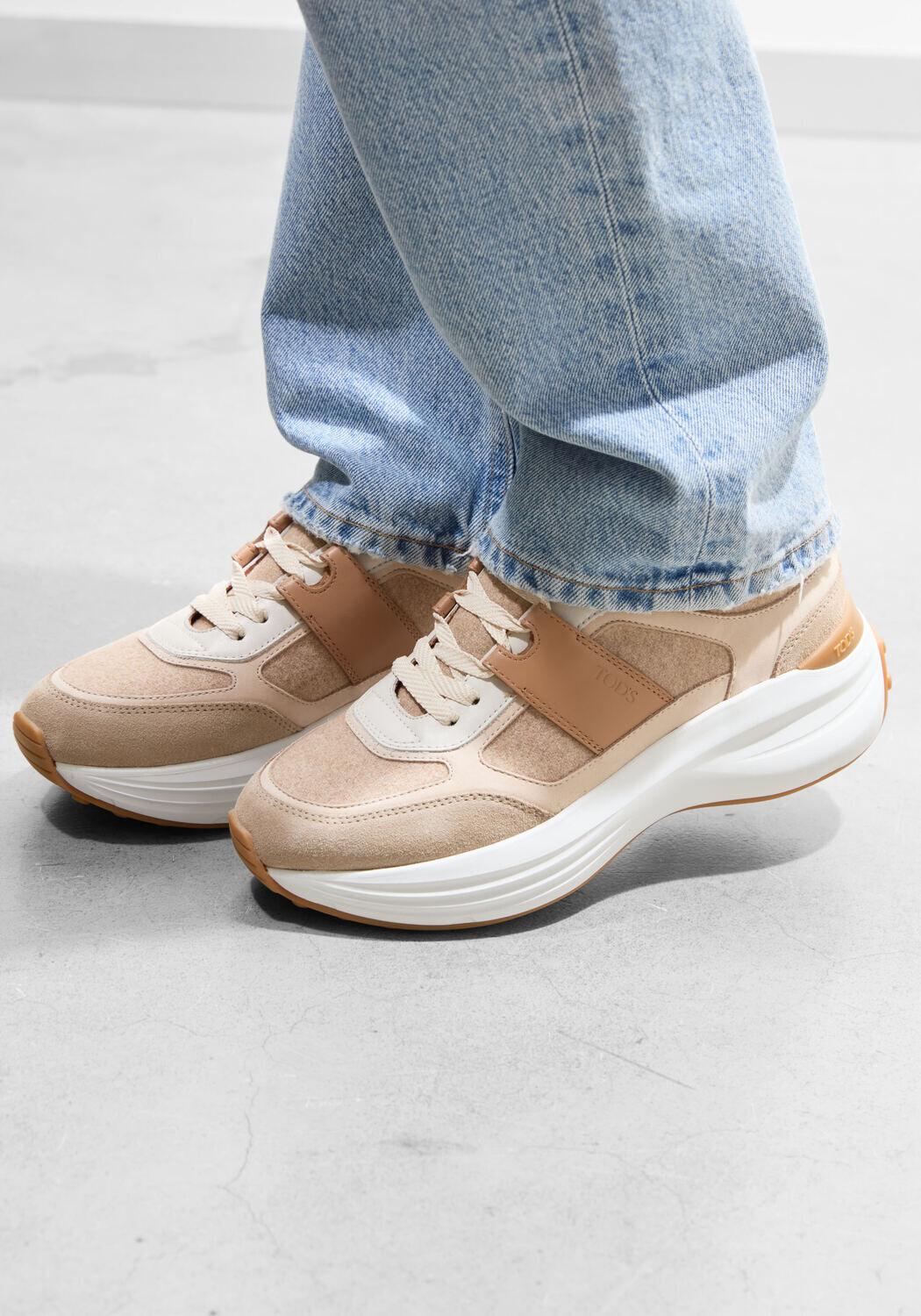 Beige TOD'S Lage sneakers XXW81L0JP40UMD - medium