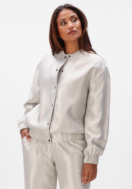 Zilveren AIMEE THE LABEL Jack JOY BOMBER JACKET - large
