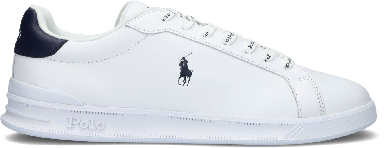 Ralph Lauren Lage Sneakers Heren Hrt Court Ii, Maat: 40, Materiaal: Leer, Kleur: Wit