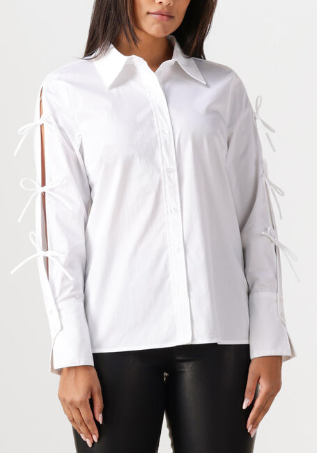 Witte CO'COUTURE Blouses POPPY TIE SLEEVE SHIRT - large