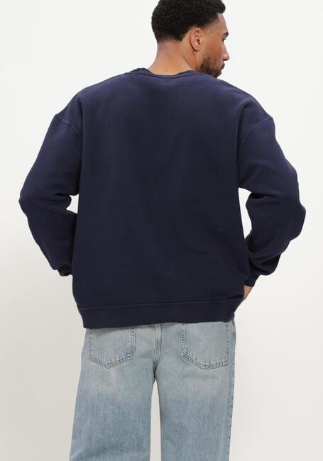 Donkerblauwe AMERICAN VINTAGE Sweater PLIZZY CREW - large