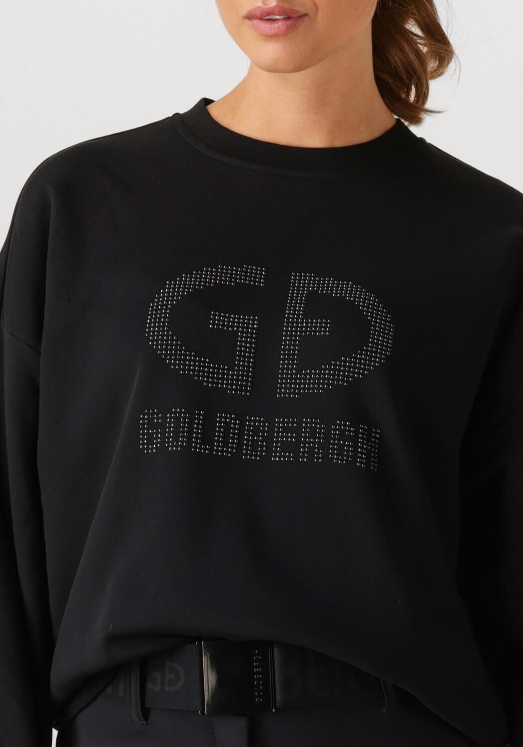 Zwarte GOLDBERGH Sweater ALESSANDRA CREW NECK SWEATER - large