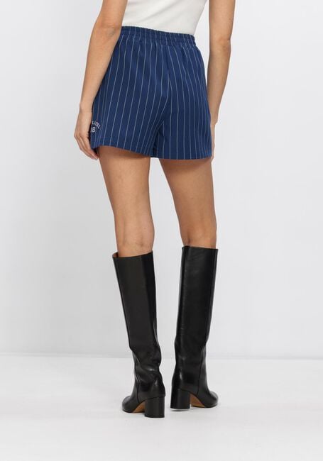 Donkerblauwe ALIX THE LABEL Korte broek LADIES WOVEN CLEAN STRIPED SHORTS - large