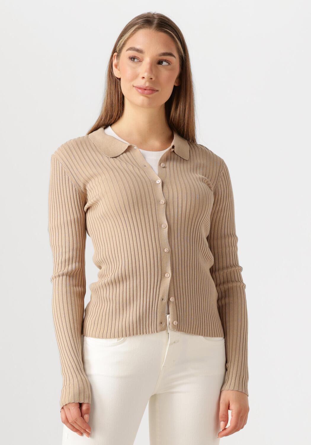 Herskind Trui
Dames Turner Knit Cardigan, Maat: M, Kleur: Zand afbeelding 1