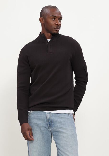 Bruine GENTI Truien/vesten TURTLE ZIP LS - large