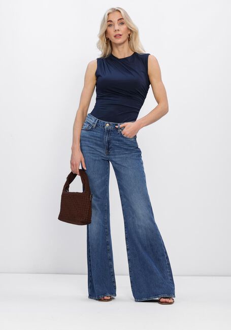 Donkerblauwe ROSEMUNDE Top BILLIE SL DRAPE TOP - large