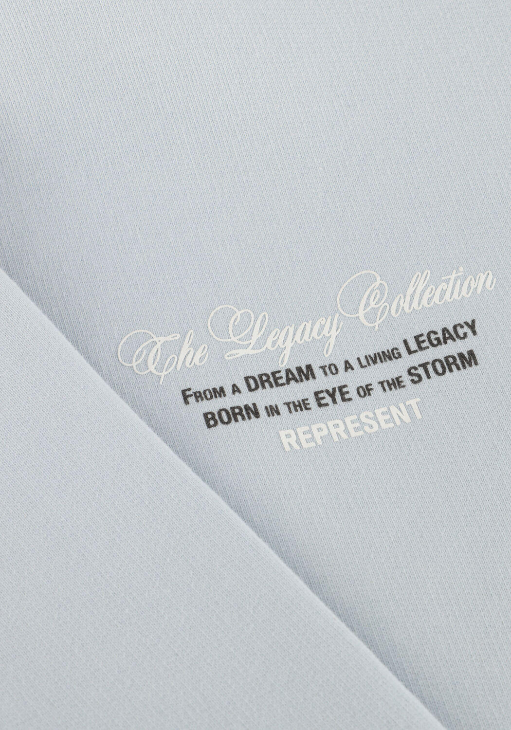 Lichtblauwe REPRESENT Trui LEGAY CHERUBS HOODIE - large