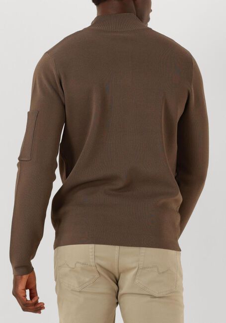 Taupe GENTI Trui TURTLE ZIP - large