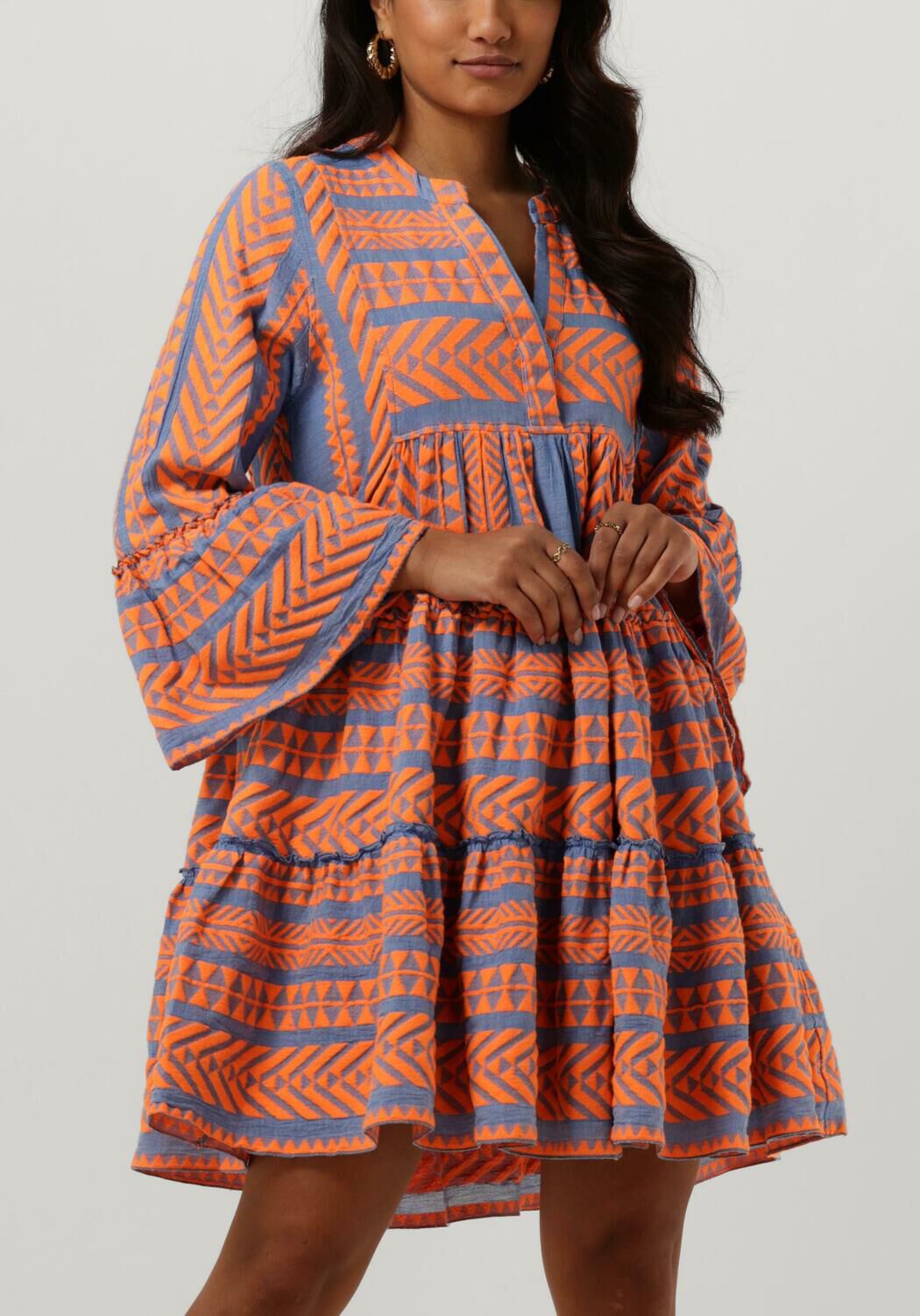 blauwe devotion mini jurk ella