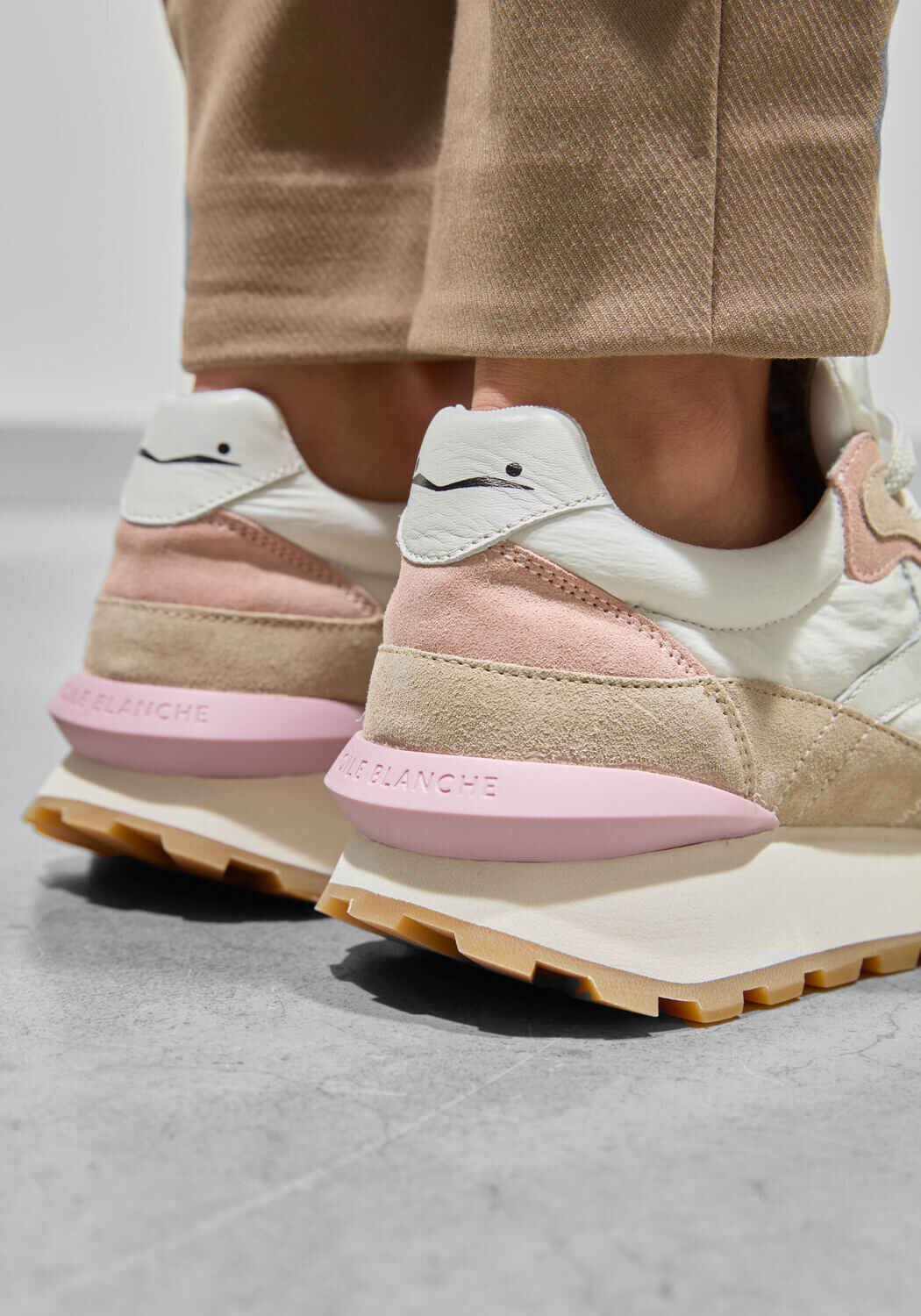 Roze VOILE BLANCHE Lage sneakers QWARK HYPE WOMAN - large