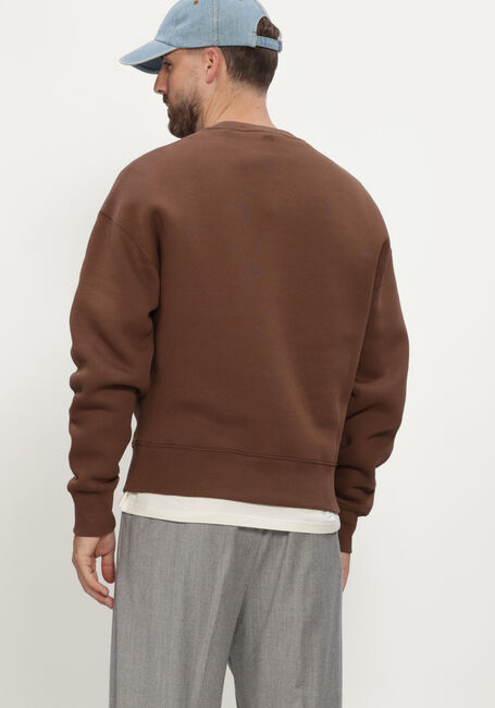 Bruine AMI PARIS Sweater QUOTA - SWEATSHIRT WITH TONAL EMBOSSED BIG AMI DE COEUR - large