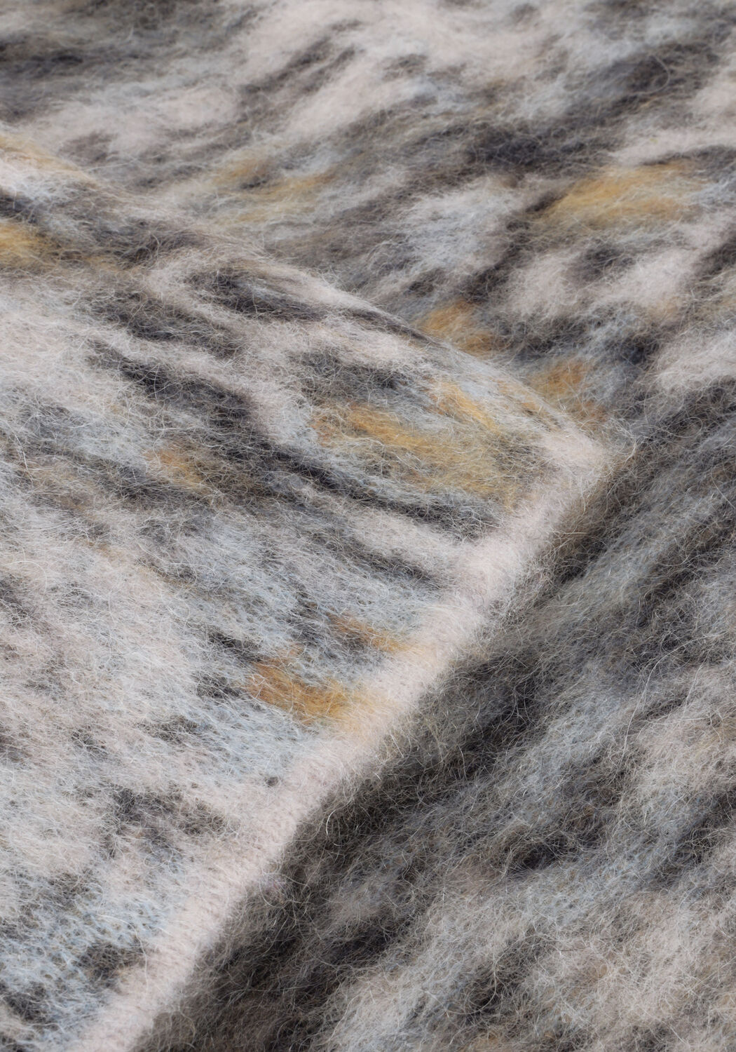 Bruine FORTE FORTE Spencer PLUMES DE PYTHON ALPACA JACQUARD VEST - large