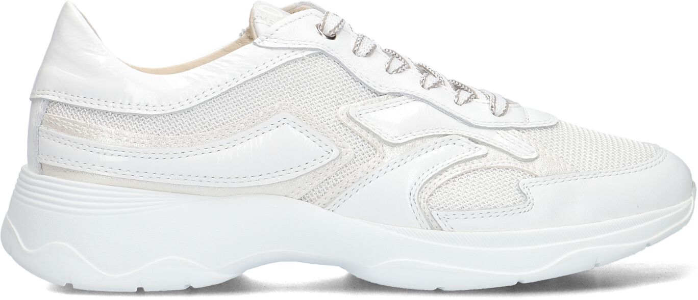 DL Sport Lage Sneakers Dames 6540, Maat: 35, Materiaal: Leer, Kleur: Wit