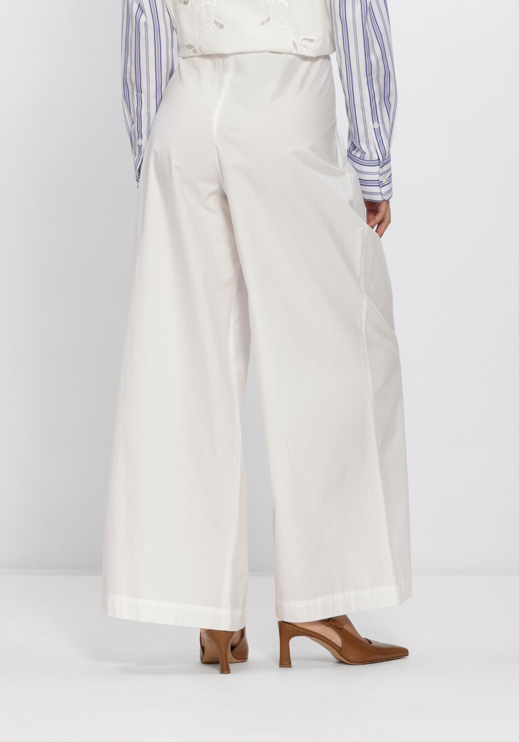 Witte MAX MARA Broeken LONG TROUSER - large