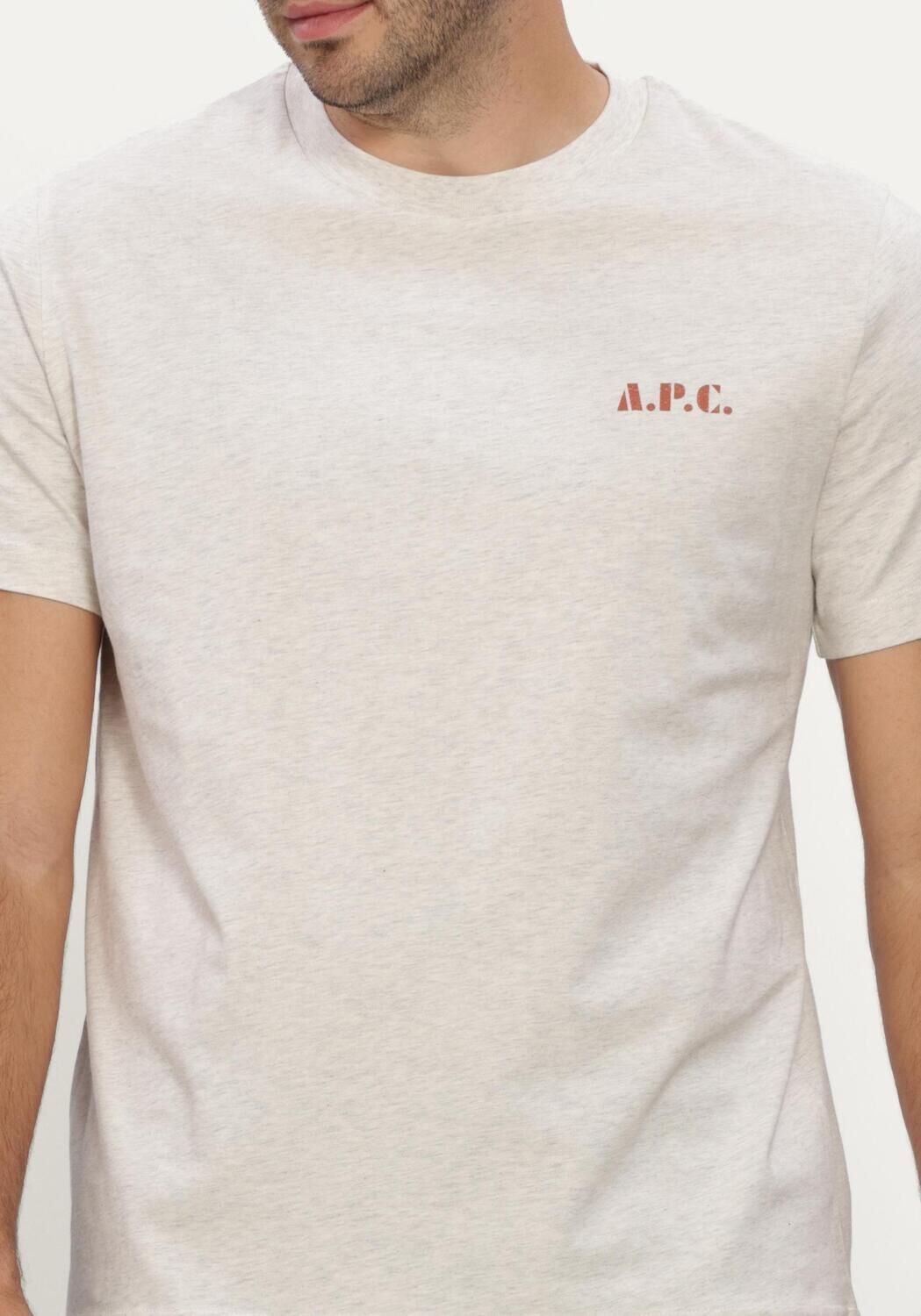 Ecru APC T-shirt T-SHIRT CARLOS - large