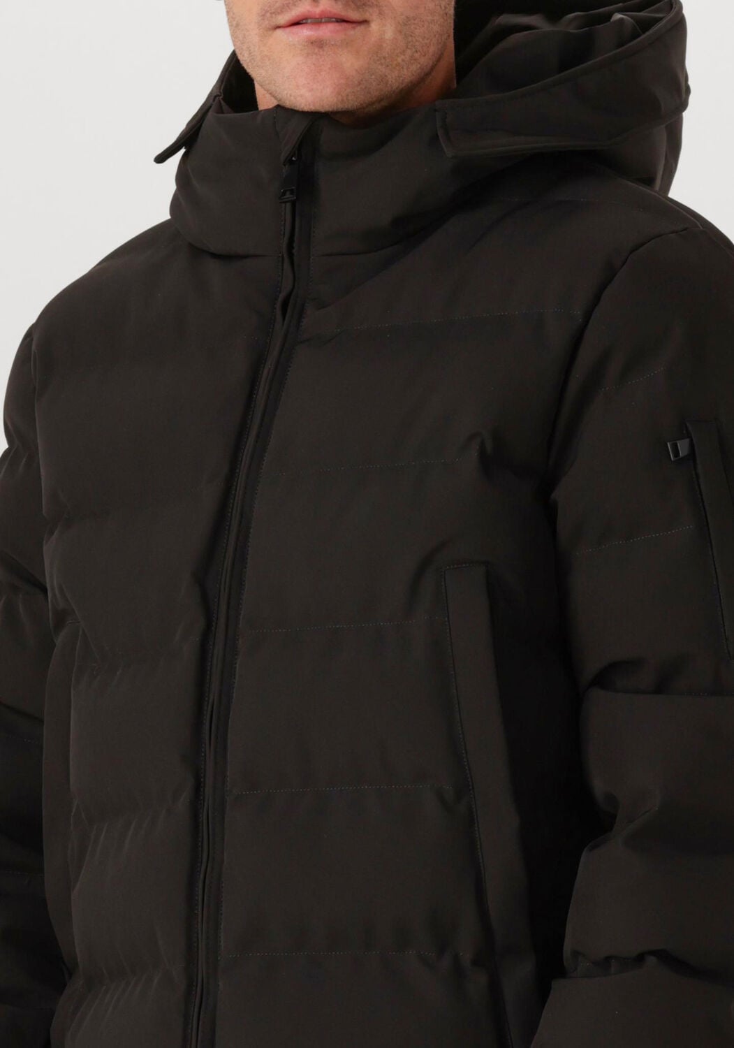 Zwarte AIRFORCE Gewatteerde jas MITCHELL PARKA - large