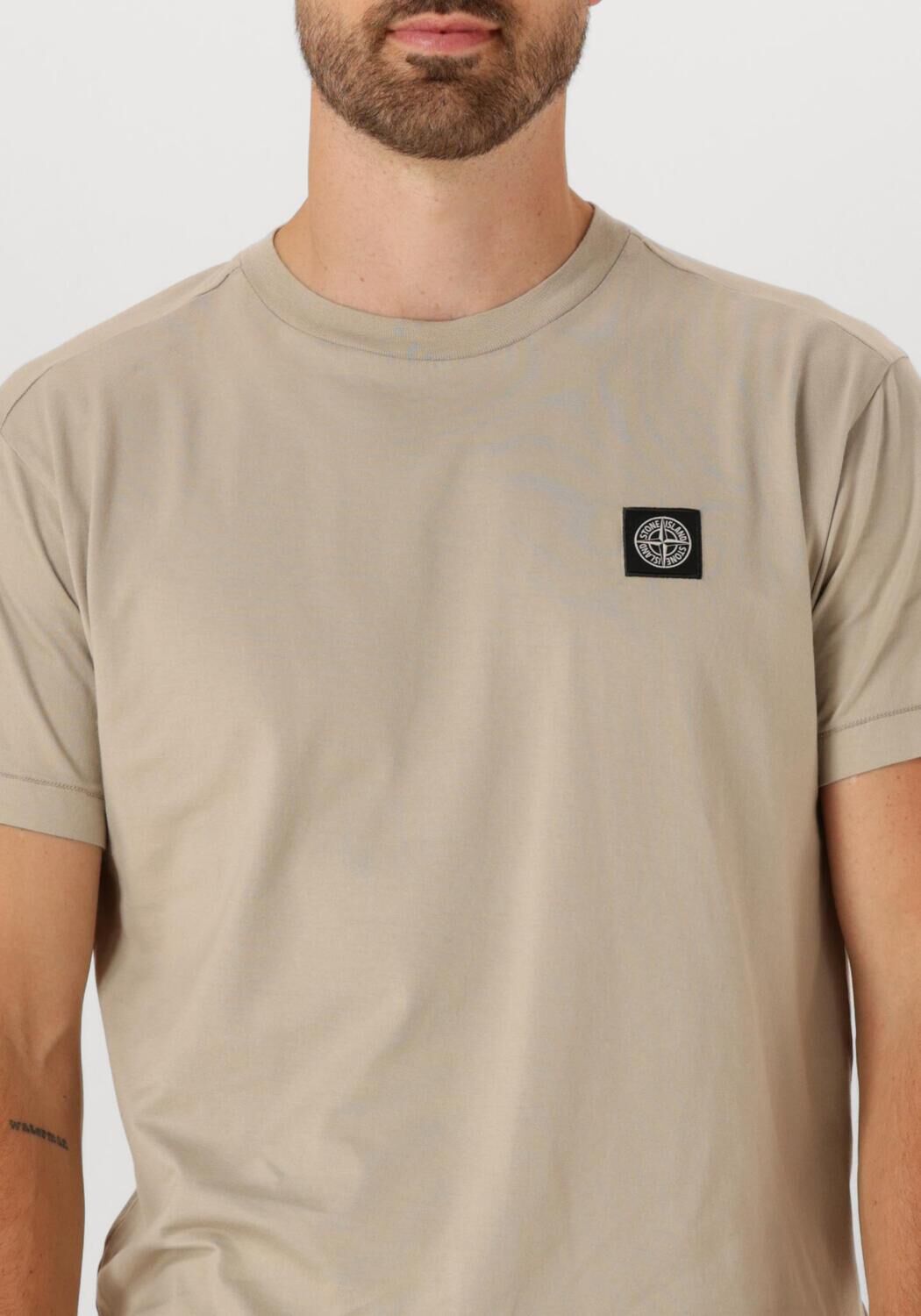 Beige STONE ISLAND T-shirt SS T SHIRT - large