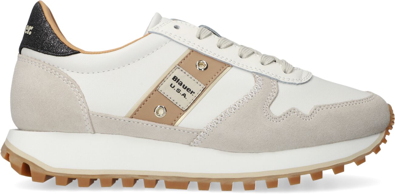 Blauer Lage Sneakers Dames Millen03, Maat: 42, Materiaal: Leer, Kleur: Wit afbeelding