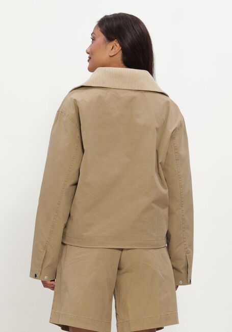 Beige OLAF HUSSEIN Jack HERRINGBONE JACKET - large