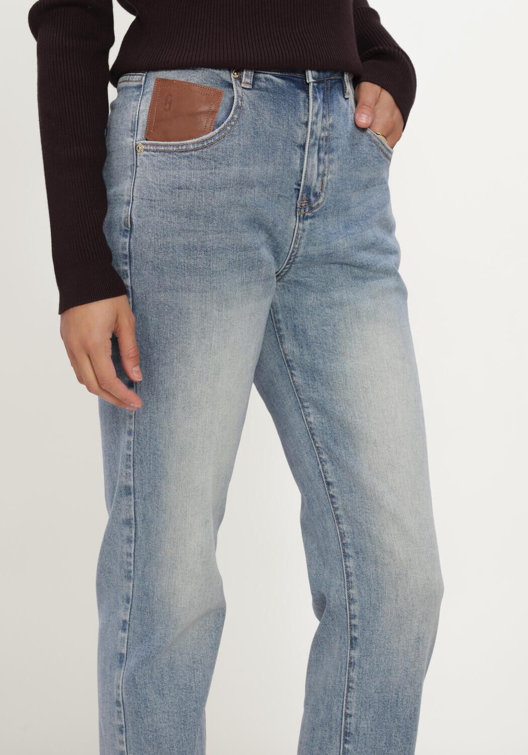Blauwe JANICE Mom jeans BAILEY - large