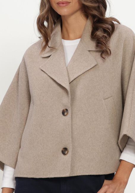 Beige ALTER EGO Jassen CELINE WOOL CAPE - large