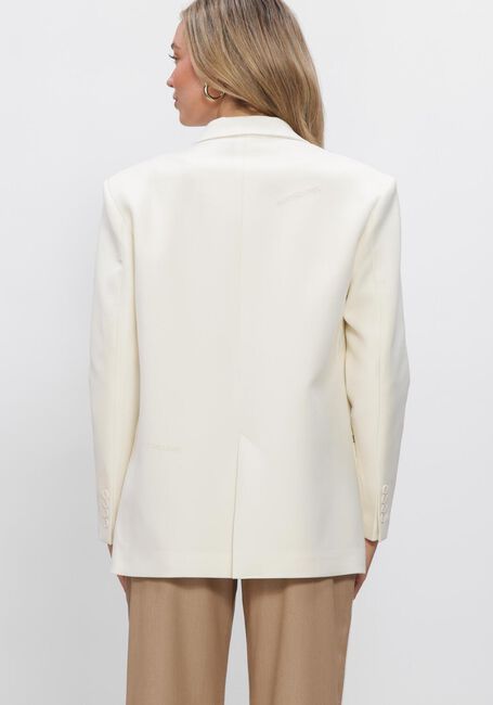 Creme ALIX THE LABEL Blazer LADIES WOVEN FLOWY OVERSIZED BLAZER - large