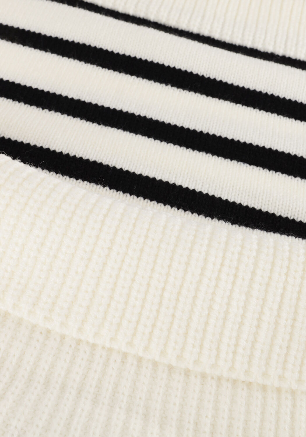 Witte CO'COUTURE Coltrui MERO CROP STRIPE KNIT - large