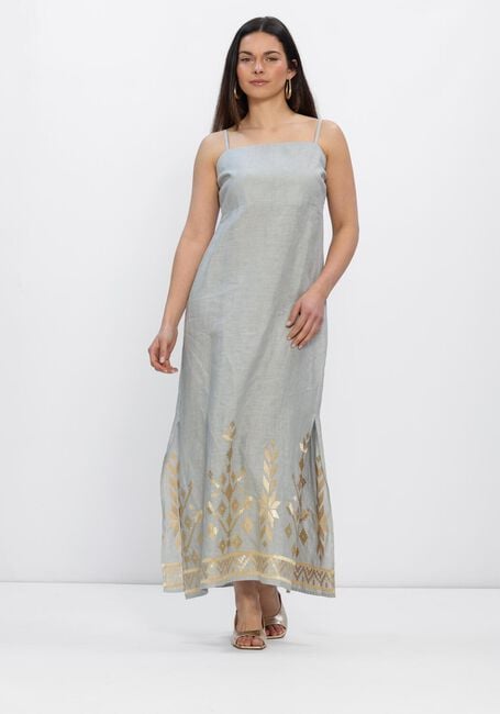 Lichtblauwe GREEK ARCHAIC KORI Maxi jurk S26K-2043211 - large