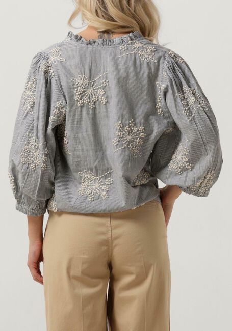 Gebroken wit SUMMUM Top TOP HEAVY EMBROIDERY STRIPE - large