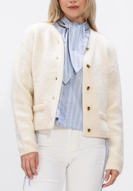 Creme DANTE6 Vest BETH BOUCLE CARDIGAN - large