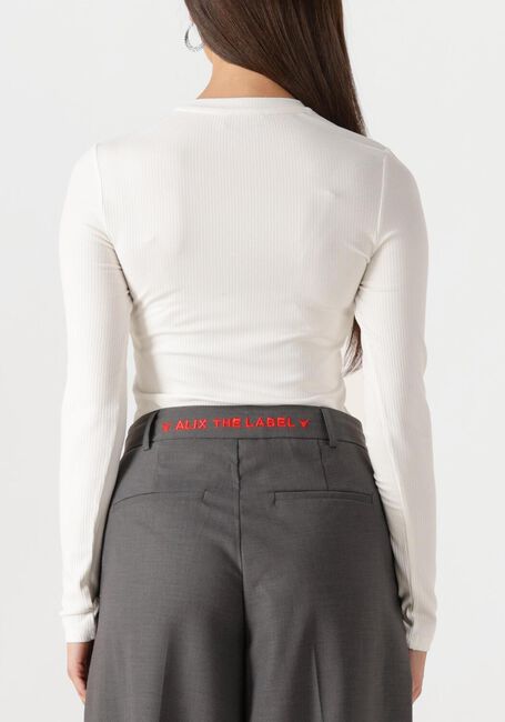 Witte ALIX THE LABEL Top LADIES KNITTED MODAL LONGSLEEVE TOP - large