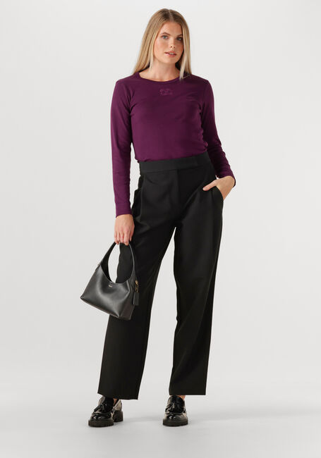 Zwarte CO'COUTURE Pantalon VOLA CARROT PLEAT LONG PANT - large