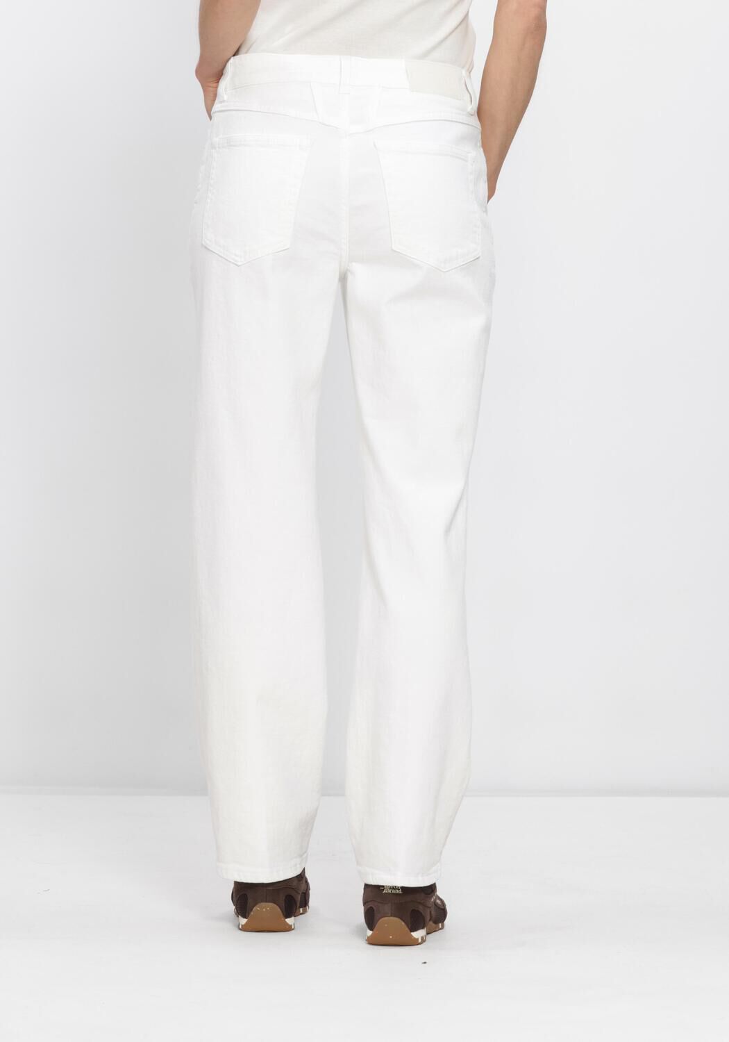 Ecru CLOSED Straight leg jeans MILO - large