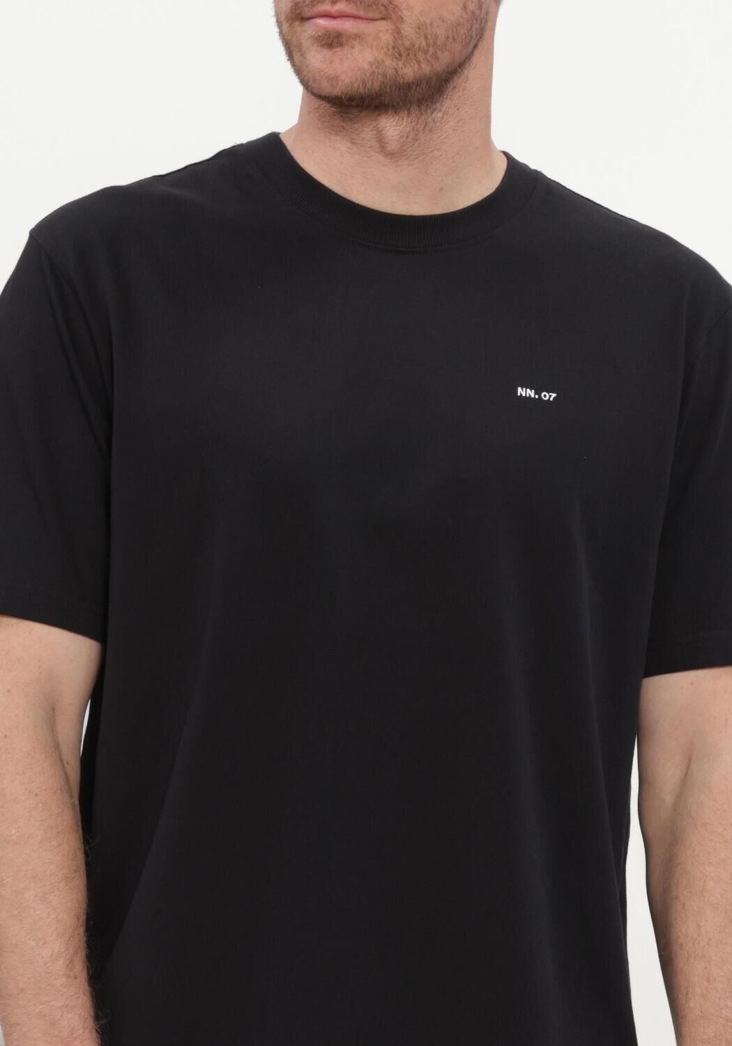 Zwarte NN.07 T-shirt ADAM EMB T-SHIRT 3209 - large