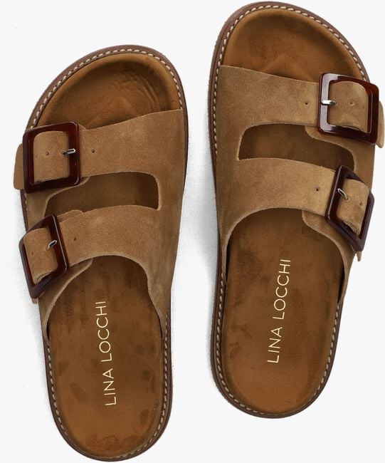 Cognac LINA LOCCHI Slippers SUE 2 GESP SLIPPER Cognac LINA LOCCHI Slippers SUE 2 GESP SLIPPER - large