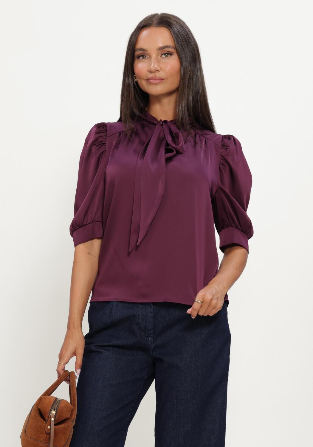 Paarse LINA LOCCHI Blouses LL-BELIA - large
