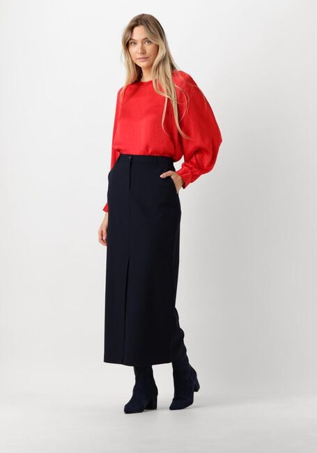 Blauwe SUMMUM Midirok SKIRT VISCOSE BLEND - large