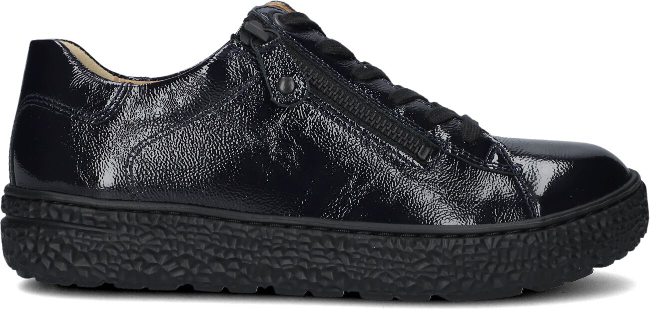 Hartjes Lage Sneakers Dames Lak Sneaker, Maat: 38, Materiaal: Lakleer, Kleur: Donkerblauw