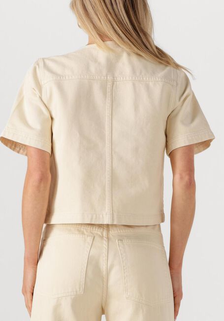 Gebroken wit ULLA JOHNSON Blouses THE SERGE SHORT SLEEVE JACKET - large