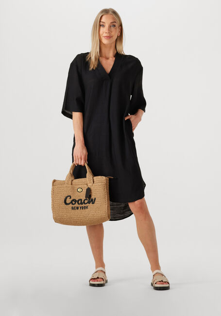 Zwarte CO'COUTURE Midi jurk CARYNCC PLEAT TUNIC DRESS - large