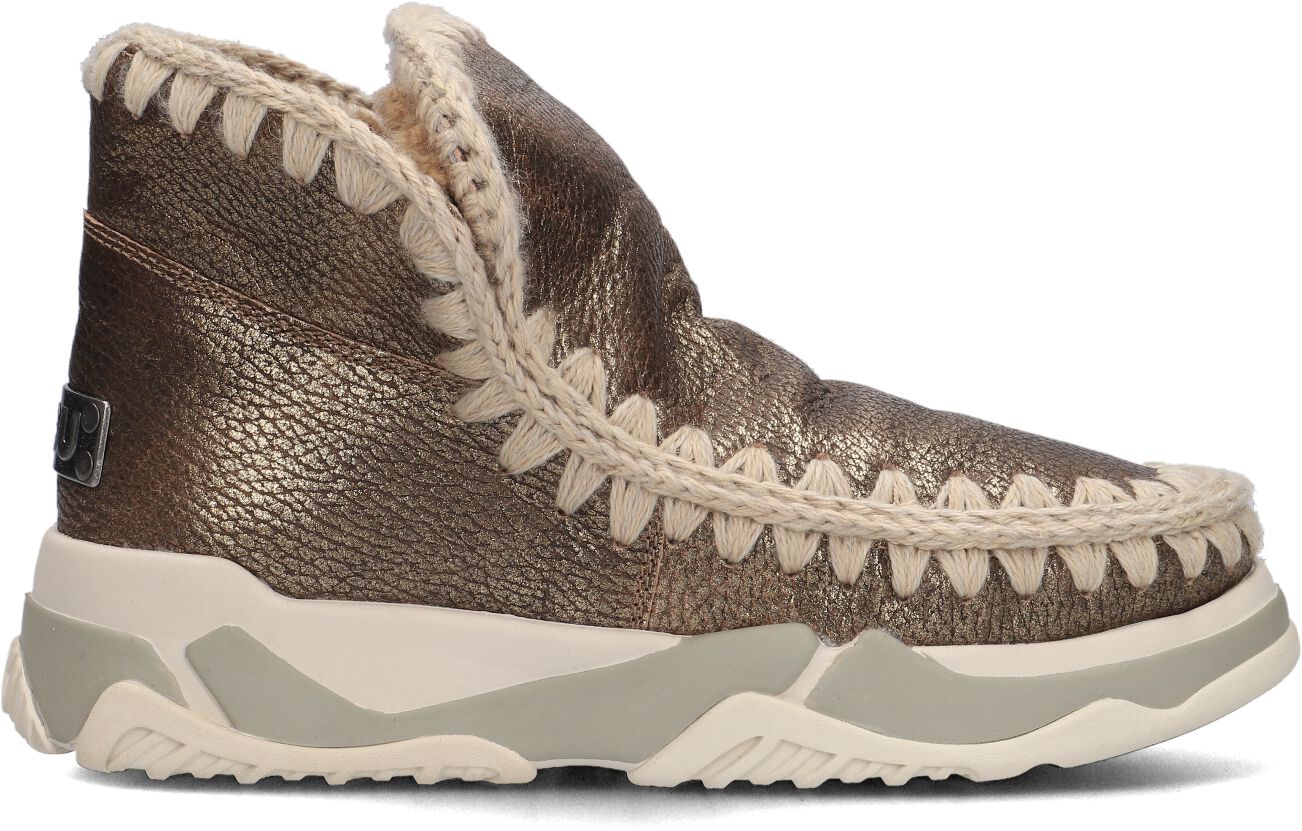 Mou Vachtlaarzen Dames Eskimo Trainer, Maat: 36, Materiaal: Suède, Kleur: Camel