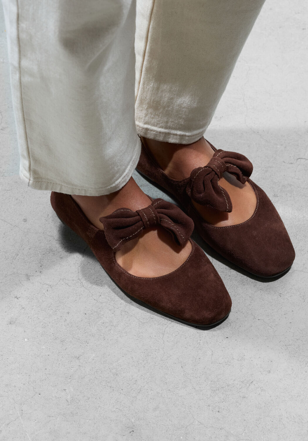 Bruine STEFANO LAURAN Ballerina's BAILARINA LAZO - medium