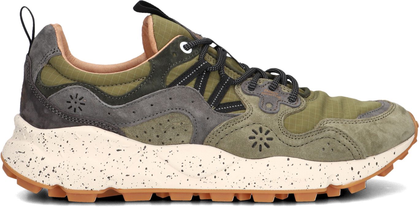 Flower Mountain Lage Sneakers Dames Yamano 3 Uni, Maat: 45, Materiaal: Suède, Kleur: Groen
