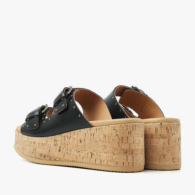 Zwarte VIA VAI Slippers SISSEL MIRA - large