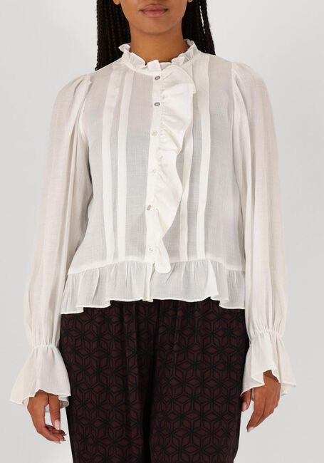 Witte CO'COUTURE Blouses MELINA FRILL SHIRT - large