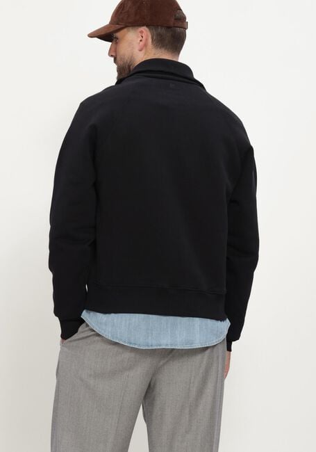 Zwarte AMI PARIS Trui QUOTA - ZIPPED SWEATSHIRT WITH TONAL EMBOSSED AMI DE COEUR - large